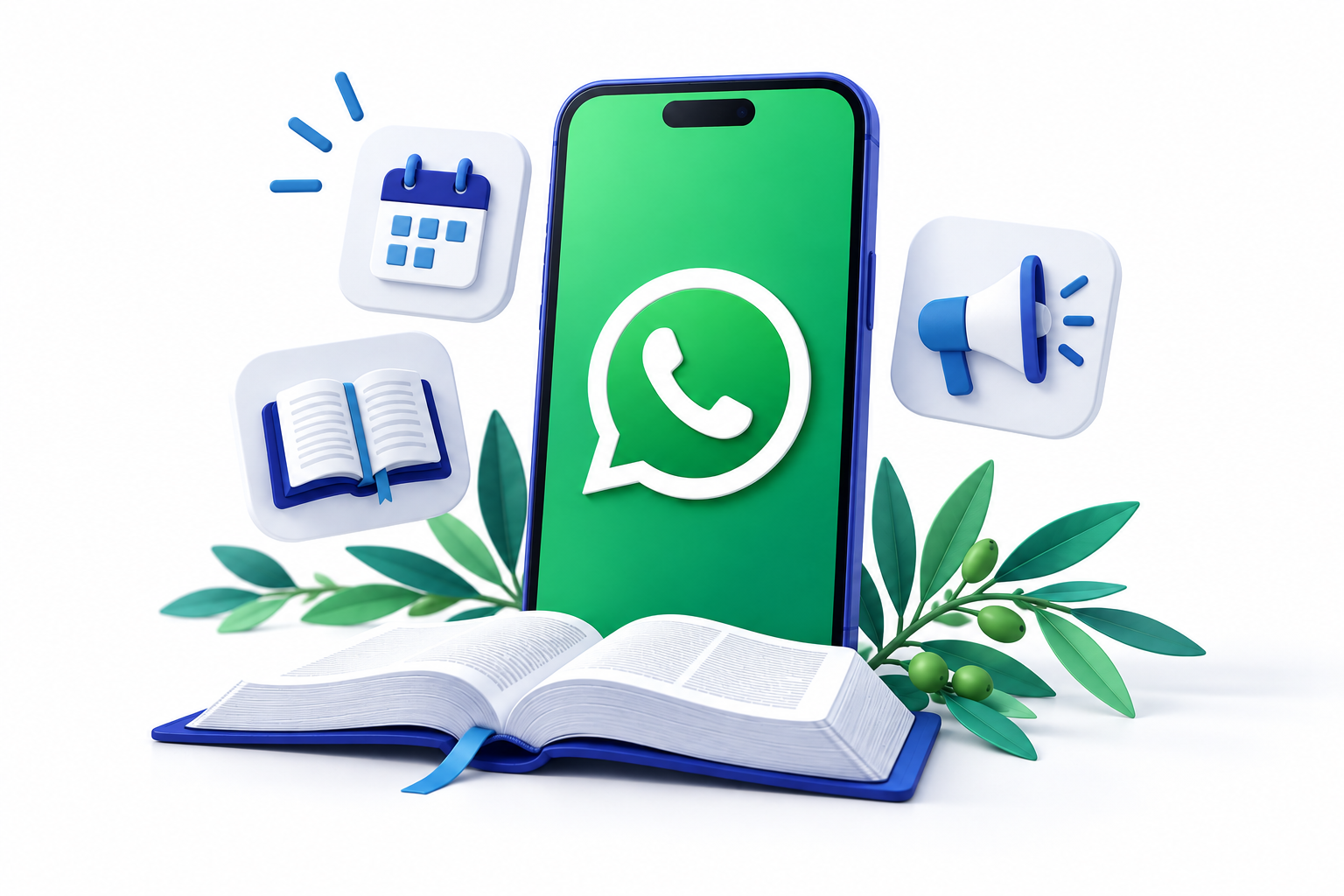Canal de WhatsApp de la iglesia: Biblia, agenda y avisos